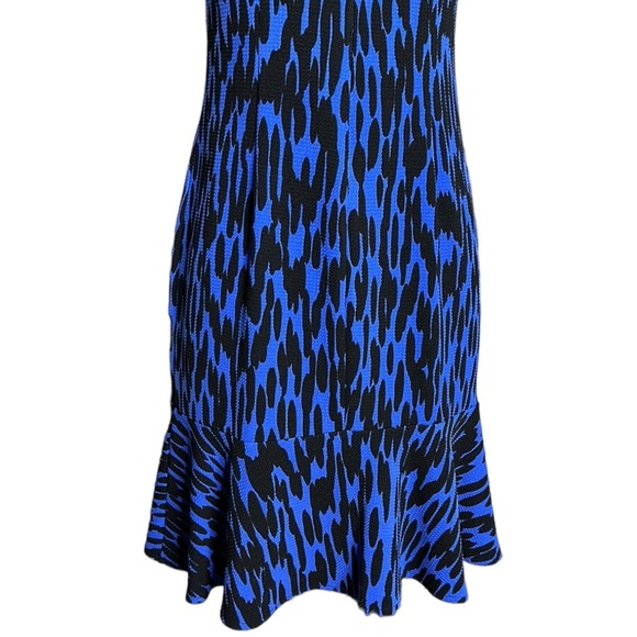 LONDON TIMES Form Fitting Dress Short Sleeve Flounce Dress, 4P - Picture 9 of 15